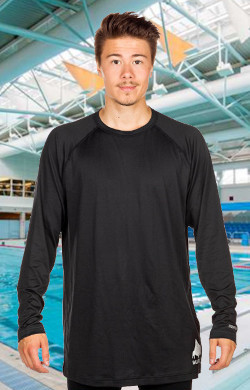 long sleeve tall tee swim shirt